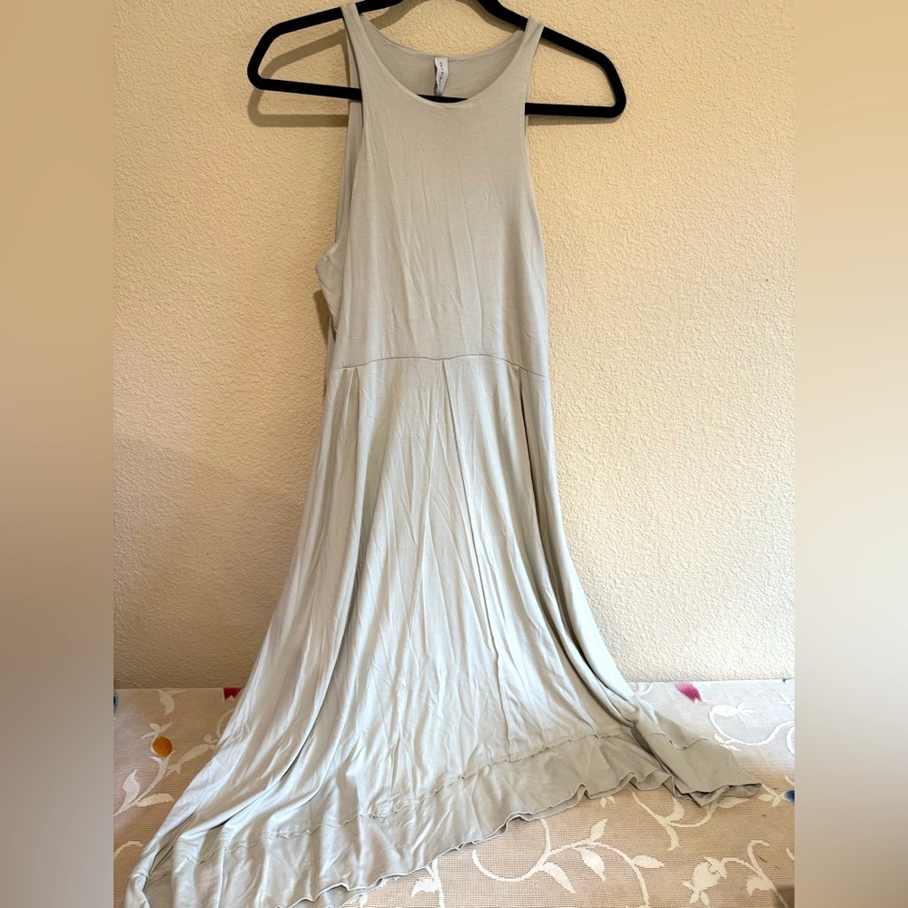Sleeveless Gray Maxi Dress Designed By Ingrid Munt. NEW